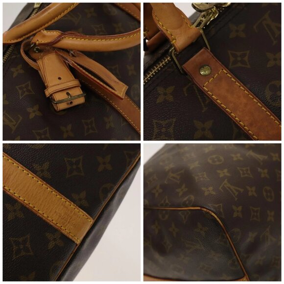 LOUIS VUITTON Monogram Keepall Bandouliere 55 Boston Bag - Picture 12 of 14